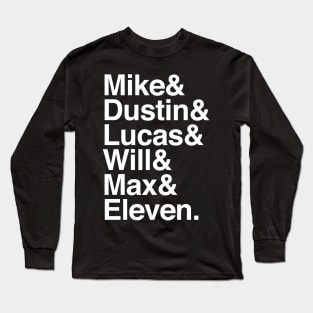 Stranger Things // Names List Design Long Sleeve T-Shirt